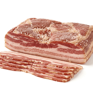 Salted bacon