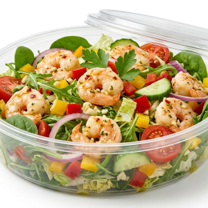 Ensalada de gambas al ajo